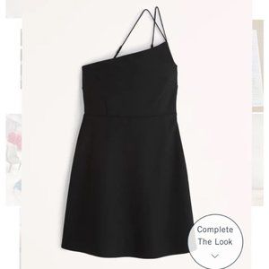 Abercrombie - Women Strappy One Shoulder Mini Dress Skort in Black, NWT
